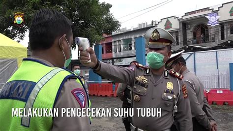 Cegah Penyebaran Covid 19 Sat Lantas Polres Palopo Laksanakan SOP