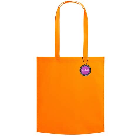 Sacola Ecobag Em Tnt Premium X Cm Termo Selado Malta Topget Laranja