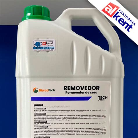 Removedor De Ceras Concentrado Mercotech 5L Alkent Faxinaria