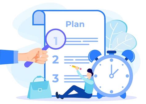 action plan illustration vectors illustrations