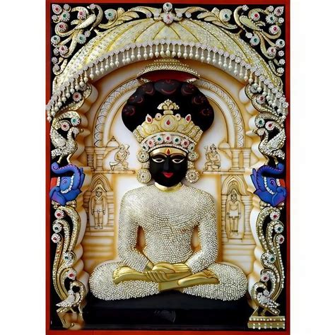 Nakoda Parshwanath Bhagwan Painting at ₹ 14000 | Shri Nakoda ...