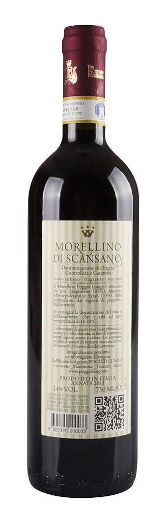 Morellino Di Scansano Docg Bio Toscana Italia Poggio Lungo