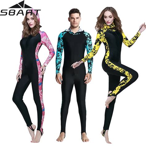 SBART Scuba Diving wetsuits women surfingLong Sleeve Wear man ...