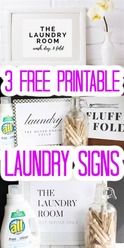 Free Printable Laundry Room Signs | Laundry room signs, Laundry signs ...