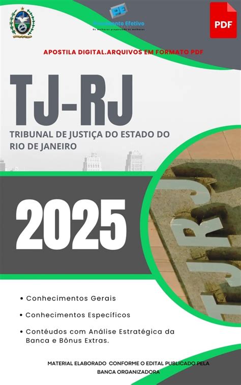 Provimento Efetivo Concursos - Apostila TJ RJ Analista Psicólogo 2025