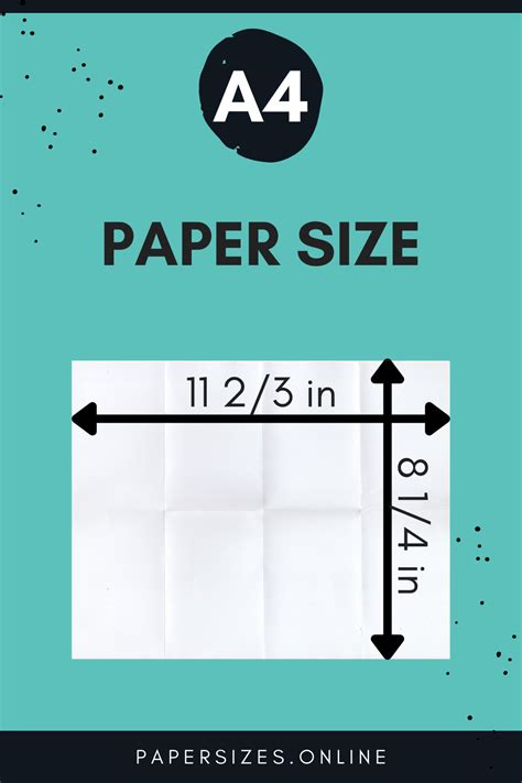 A4 Size In Inches - Paper Sizes Online