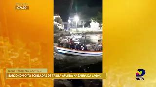 Barco Pessoas A Bordo Naufraga Em Balne Rio Barra Do Sul