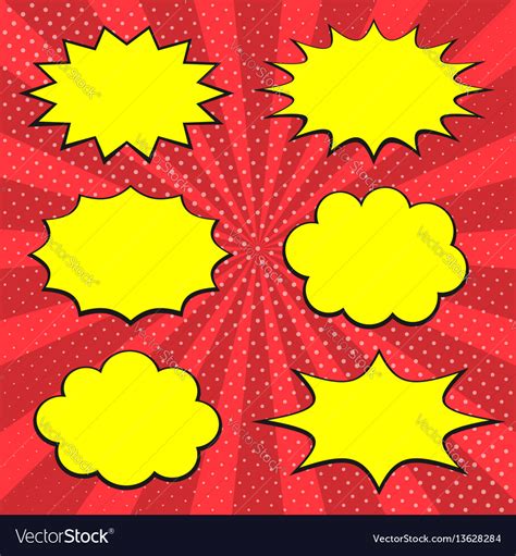 speech cloud set royalty  vector image vectorstock