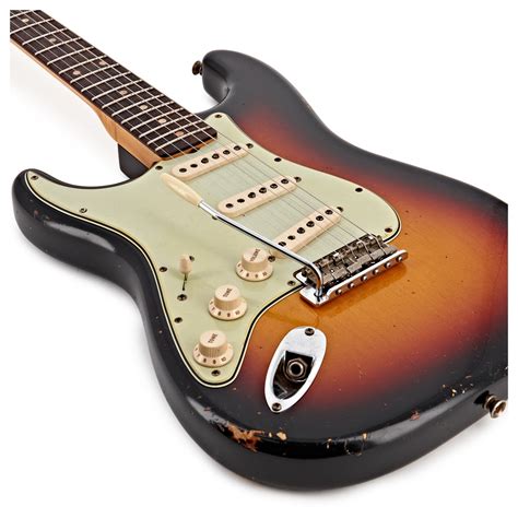 Fender Custom Shop Relic 62 Stratocaster Left Handed 3 Sunburst At