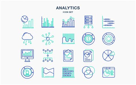 Premium Vector Graph And Data Analytics Vector Set