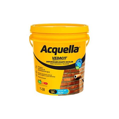 ACQUELLA SILICONE HIDROFUGANTE 18L INCOLOR