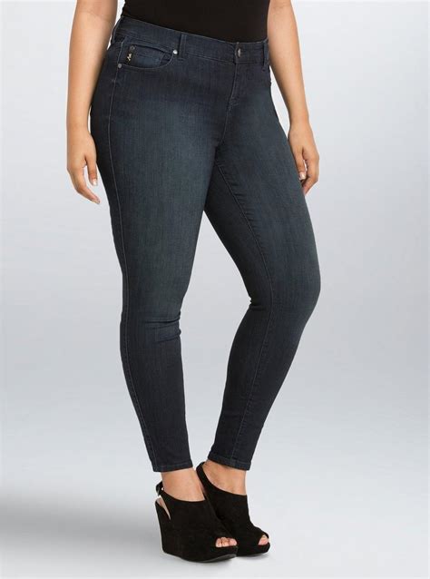 Plus Size - Torrid Premium Stretch Ultra Skinny Jeans - Dark Wash (Regular) - Torrid