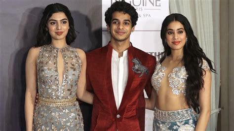 Jhanvi Kapoor Khushi Kapoor Ishaan Khattar At The Manish Malhotra