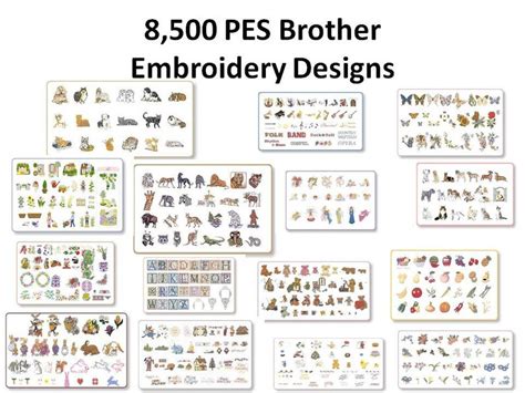 8500 Pes Brother Embroidery Designs Digital Download Etsy