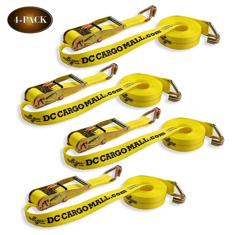 Dc Cargo Mall Pack Ratchet Tie Down Straps Cargo Tie Downs With