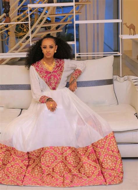 Gorgeous Habesha Kemis Colorful Ethiopian Habesha Dress Zuria Handwove