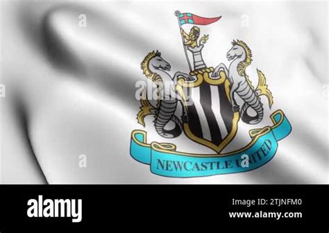 Newcastle United Flag Video Waving In Wind Newcastle United Flag Wave