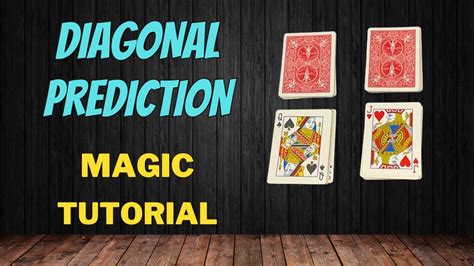 Diagonal Prediction Easy Self Working Card Trick Magic Card Trick