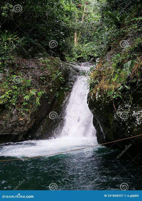 Tanawan Falls in Dingalan Aurora Stock Image - Image of jungle ...