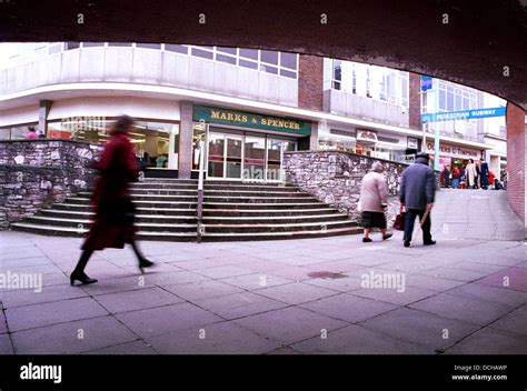 Plymouth City Centre Drake circus end before redevelopment Stock Photo ...