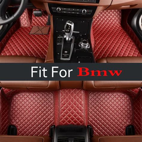 Red Custom Fit Car Floor Mats For Bmw E46 E90 E91 E92 E93 F30 F31 3d