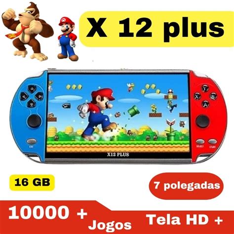Video Game Portatil Barato - Vídeo game portátil x12 plus 7 polegadas | Shopee Brasil
