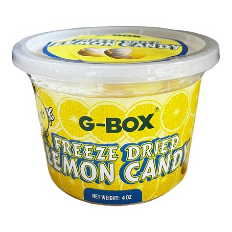 G Box Freeze Dried Lemonheads Candy 4 Oz Lemon Candy