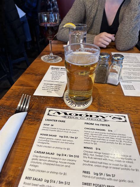 Menu at Moody's Bar and Grill, Millbrook