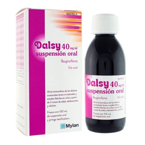 DALSY 40 Mg Ml SUSPENSION ORAL 1 FRASCO 150 Ml NuestraFarma