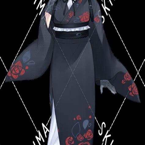 黒い着物に刀を持った女性【表情差分9種＋パーツ】 | SKIMA（スキマ）