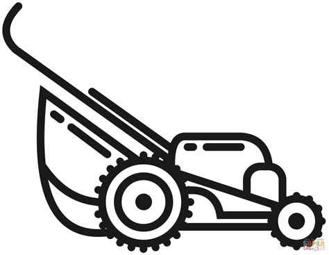 Lawn Mower Coloring Page Free Printable Coloring Pages