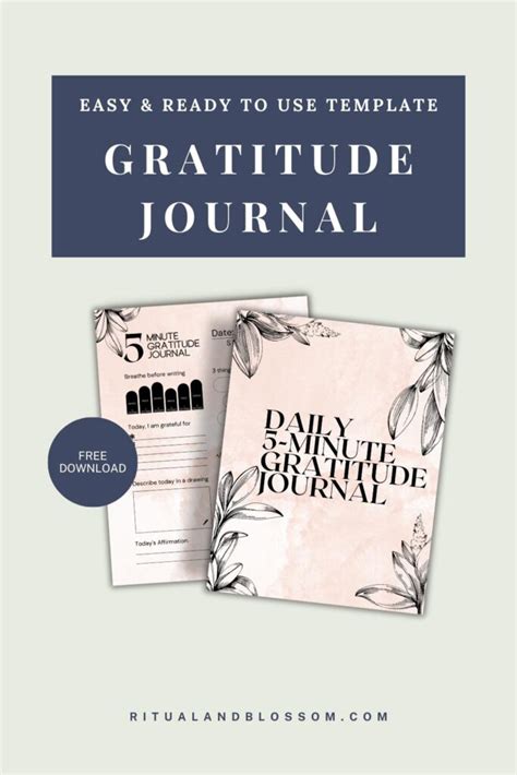 Gratitude Journal Freebie Ritual Blossom