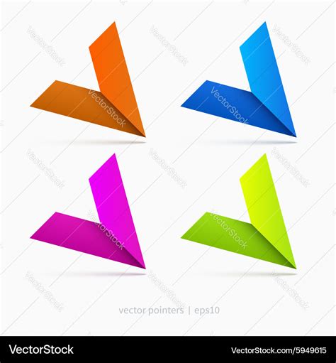 Pointers graphic Royalty Free Vector Image - VectorStock