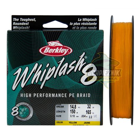 Plecionka Berkley Whiplash 8 YELLOW 150m 0 20mm Sklep Wędkarski