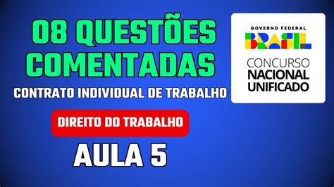 Aula Cnu Direito Do Trabalho Aft Bloco Contrato