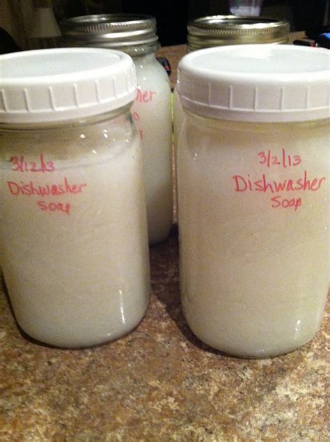 Natural Homemade Living: Homemade Liquid Dishwasher Soap