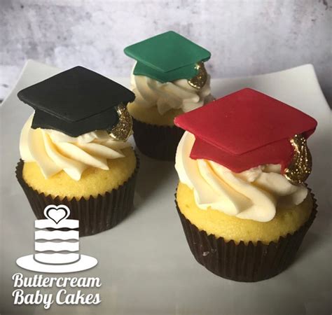 Fondant Graduation Caps Cupcake Toppers Dozen Etsy