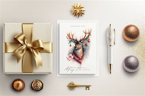 Christmas Postcard Mockup