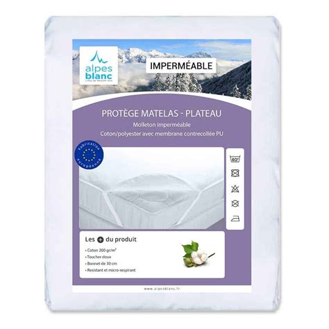 Protège Matelas Eponge Bouclette Imperméable Micro respirant Anti