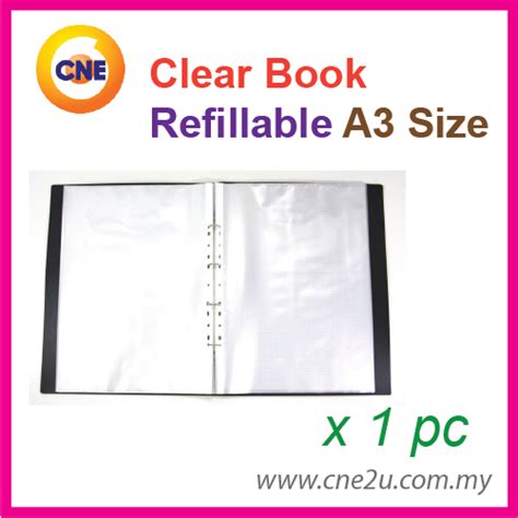 clear book refillable    pockets display book  clear