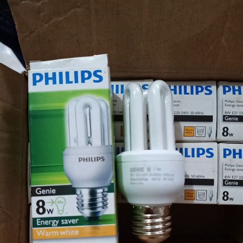 Jual Lampu Philips Essential Genie 8W E27 Cahaya Kuning Shopee Indonesia