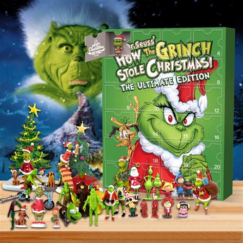 Christmas Advent Calendar Christmas Countdown Calendar Grinch