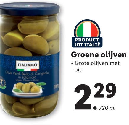 Italiamo Olijven Folder Aanbieding Bij Lidl Details