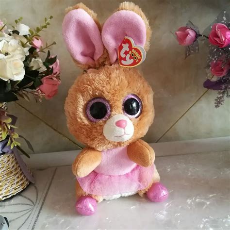 Ty Beanie Boos 1pc 25cm Big Eye Twinkle Toes Ballerina Bunny Rabbit