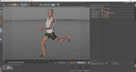 D Model Old Man Underwear Rigged Turbosquid