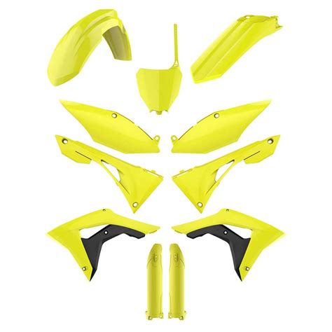 Polisport Plastic Kit Honda CRF450R 17 18 Flou Yellow Enduroshop