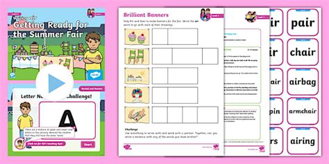 Air Phonics Lesson Pack Level 3 Week 9 Lesson 4 Twinkl