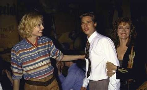 Rare Photos Of Brad Pitt Through The Years Geena Davis Brad Pitt