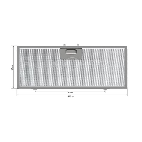 Filtro Metallico 46 9 X 17 Cm Per Cappa Best 07E07009A Electrolux