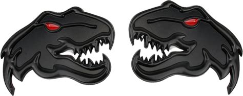 Neuzik A Pair Redeye Dinosaur Metal Emblem For Dodge Ram